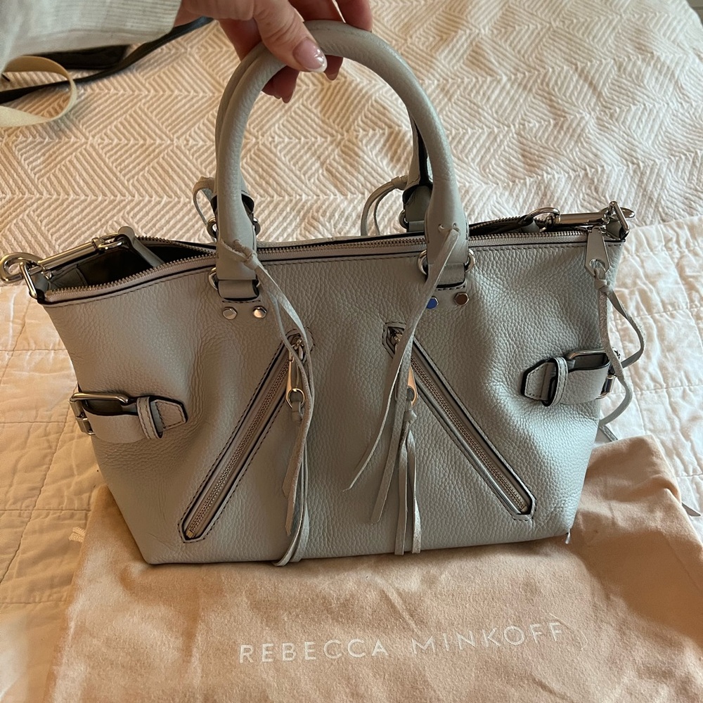 Rebecca Minkoff Gray Leather Satchel